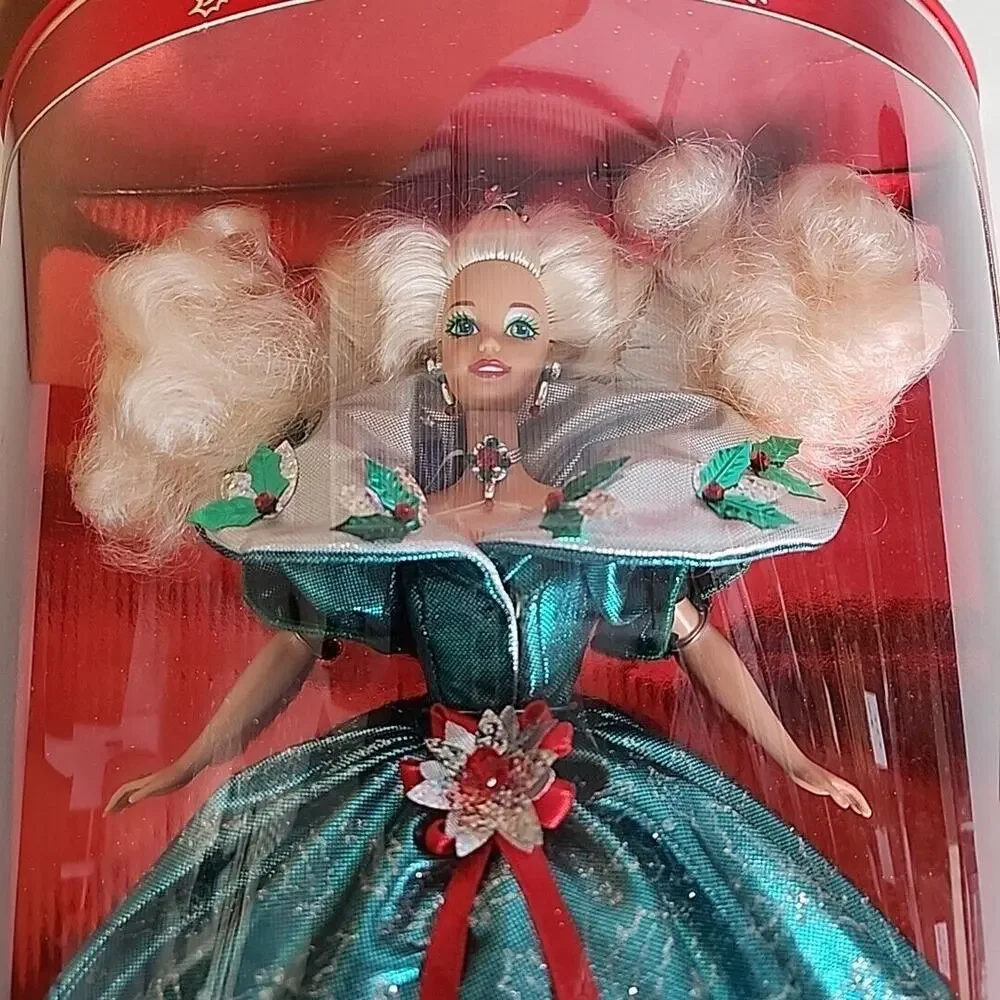 1995 Barbie Doll Special‎ Edition Happy Holidays Green Dress 14123 Christmas